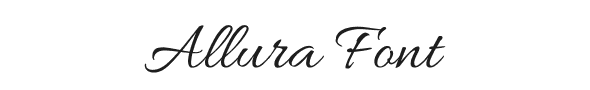 Download allura script font